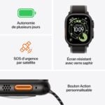 Apple Watch Ultra 3 49mm Noir/Charbon