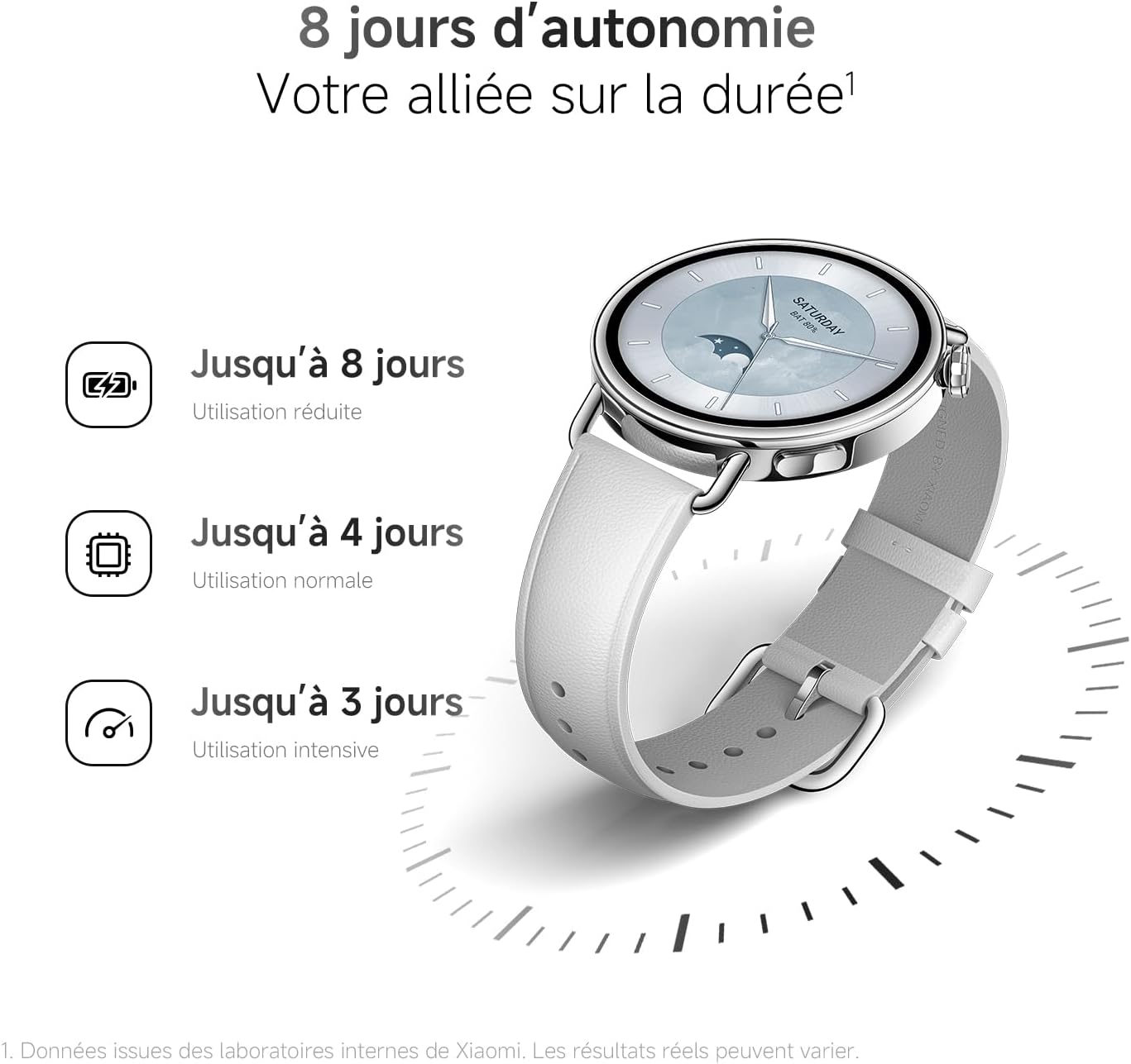 Xiaomi Watch S4 41mm Menthe, Noir, Blanc, Or