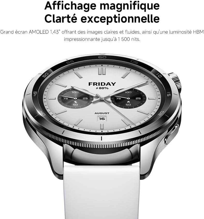 Xiaomi Watch S4 47mm Noir, Argent, Or