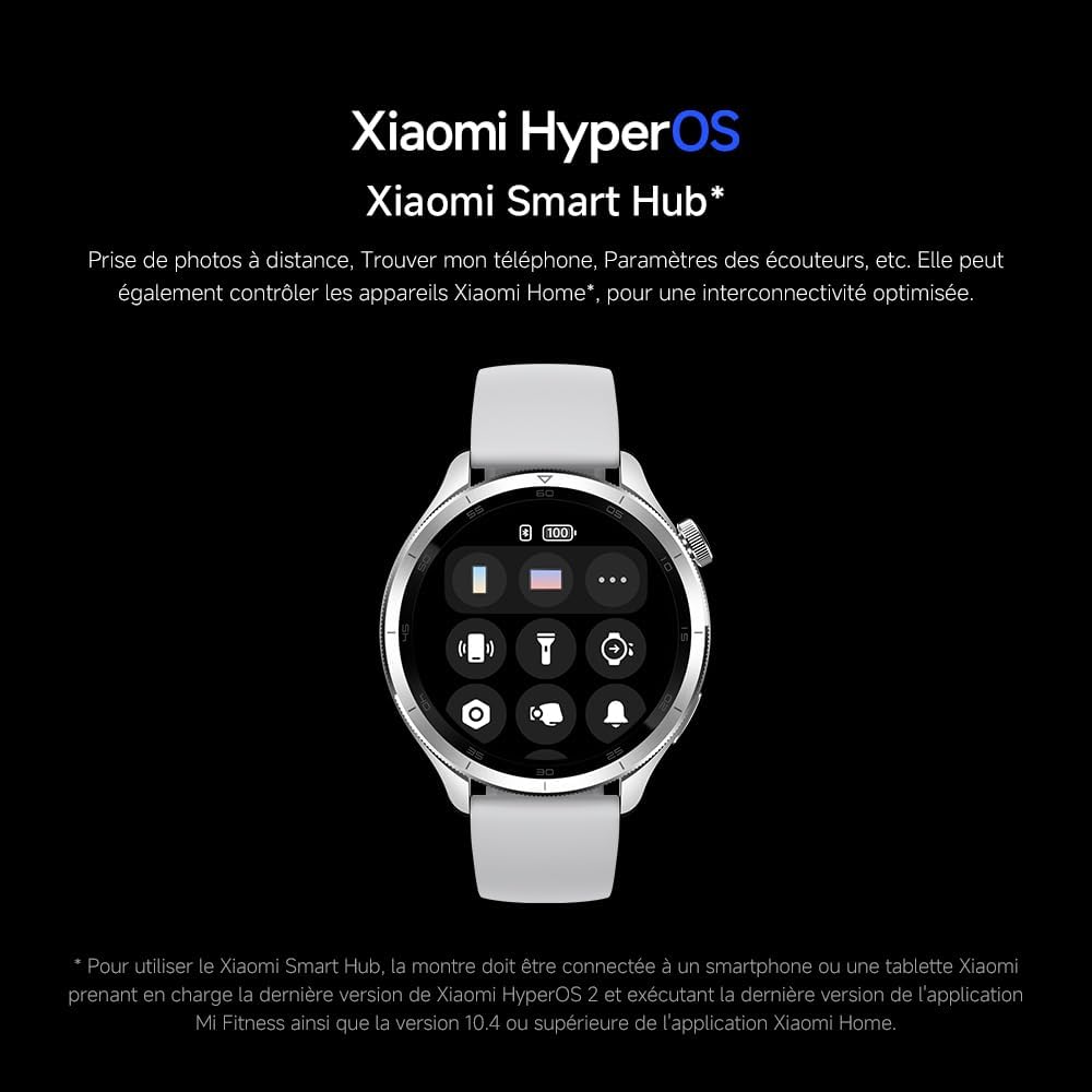 Xiaomi Watch S4 47mm Noir, Argent, Or