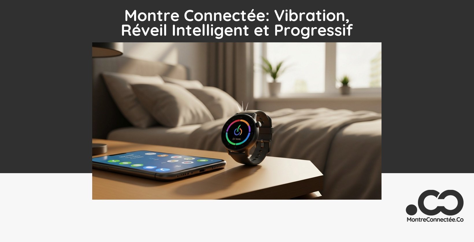 Montre Connectée: Vibration, Réveil Intelligent et Progressif