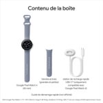Google Pixel Watch 4 (45 mm) Argent Poli / Porcelaine