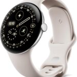 Google Pixel Watch 4 (45 mm) Argent Poli / Porcelaine